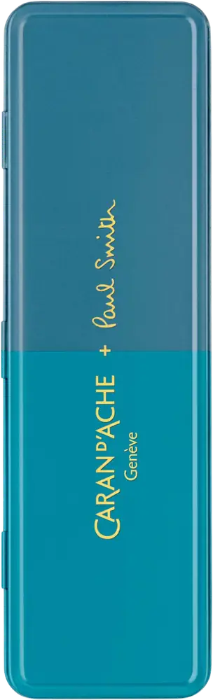 Caixa Caran d'Ache — Cyan Steel